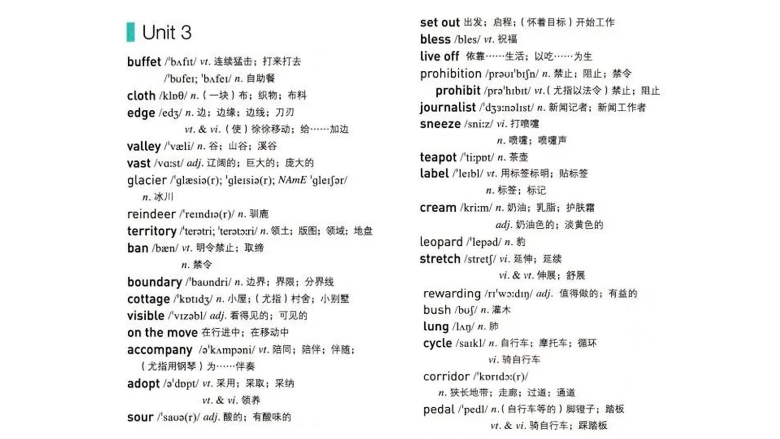 [图]2020最新人教版高中英语选择性必修第一册选修1单词录音Unit 3 Fascinating Parks