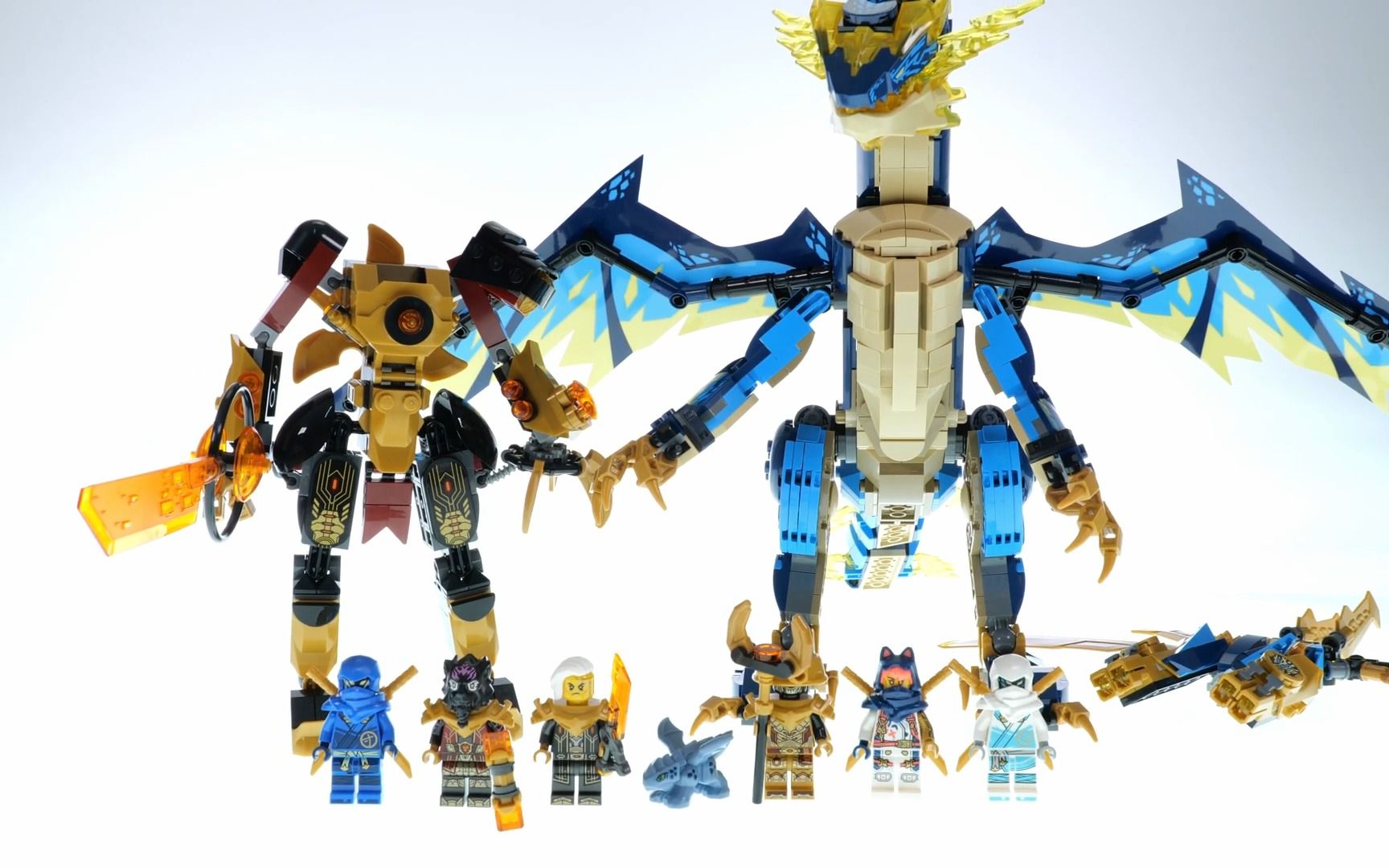 乐高幻影忍者71796 元素龙对决女帝机甲 - lego 速搭评测