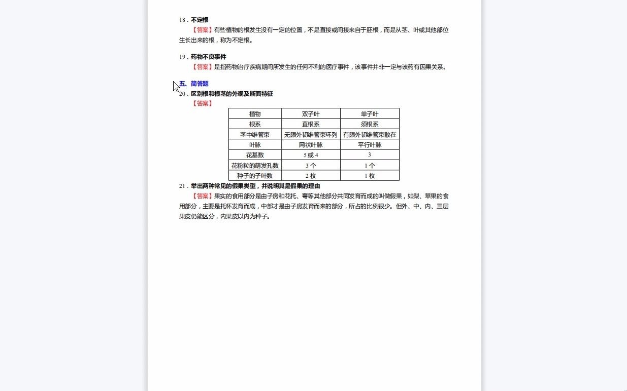 [图]C222011【基础】2024年河南中医药大学100701药物化学《617药学基础综合之药用植物学》考研基础检测5套卷复习资料历年真题