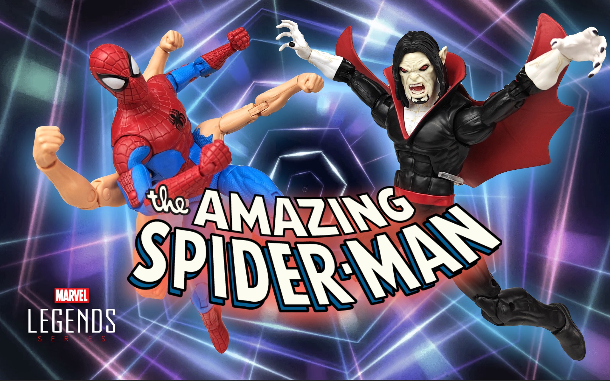 六臂蜘蛛侠&莫比亚斯套 孩之宝漫威传奇6寸可动人偶开箱评测【atoz】