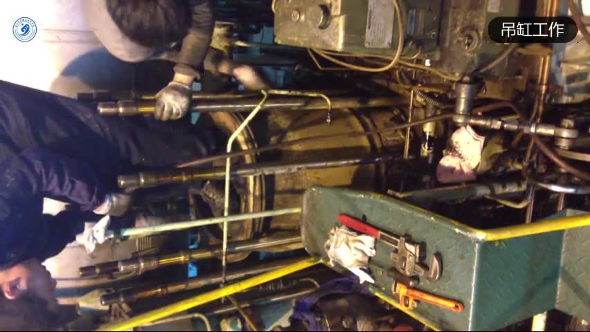 船舶主机吊缸过程_哔哩哔哩_bilibili