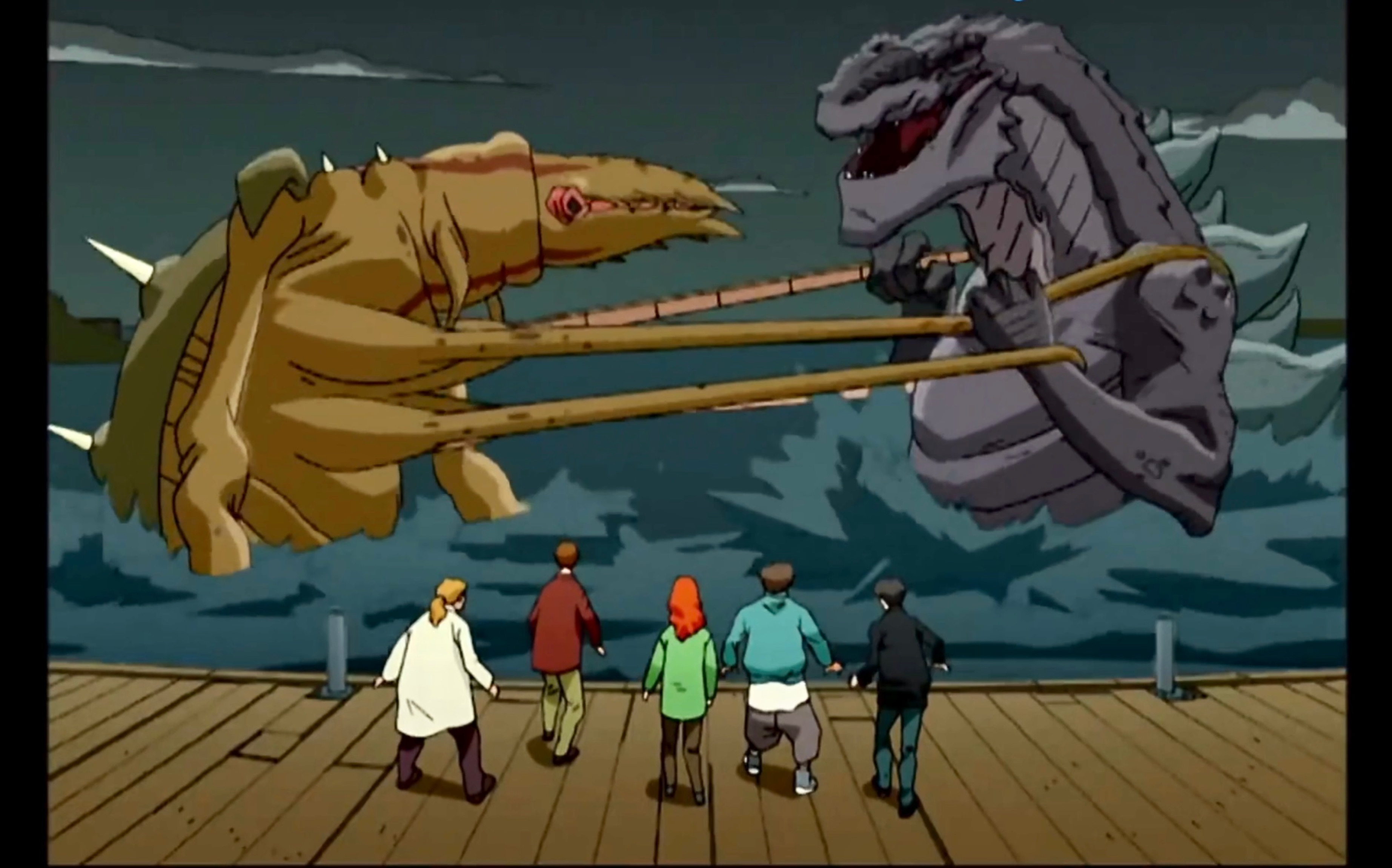 精剪99哥斯拉战斗片段1