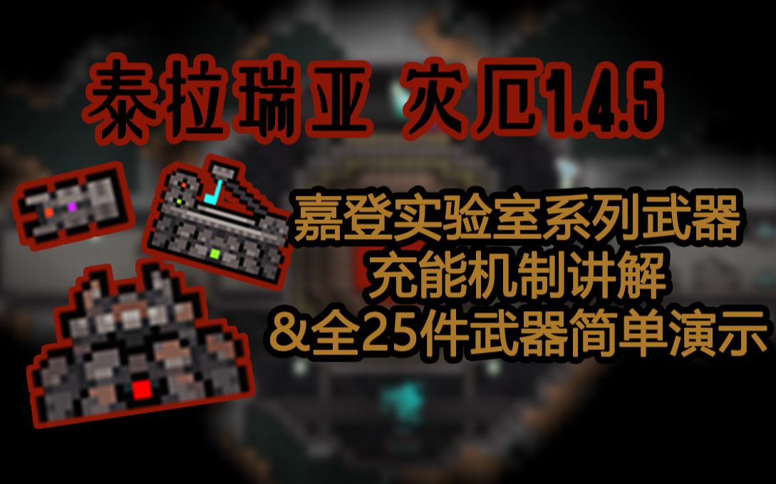 [图]泰拉瑞亚灾厄MOD1.4.5实验室武器充能机制讲解&武器演示