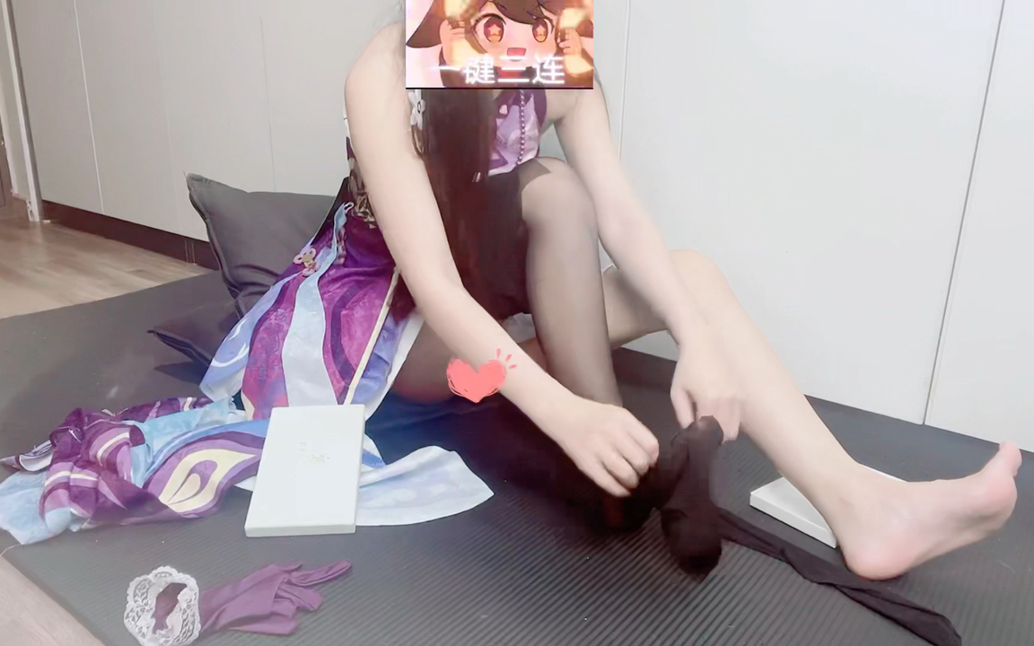 上身测评!可丝拉袜!直接开整,带jio