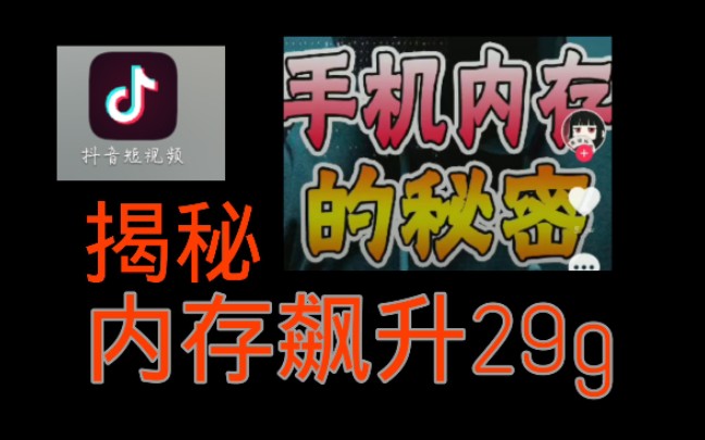 揭秘抖音骗局手机内存飙升29g竟然还有5.5万人点赞!哔哩哔哩bilibili