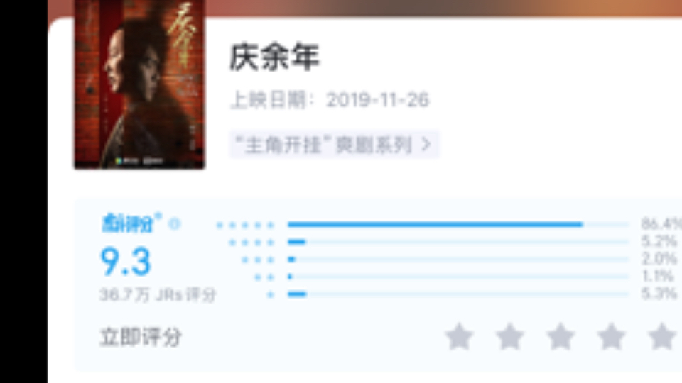 大伙对庆余年的打分!哔哩哔哩bilibili