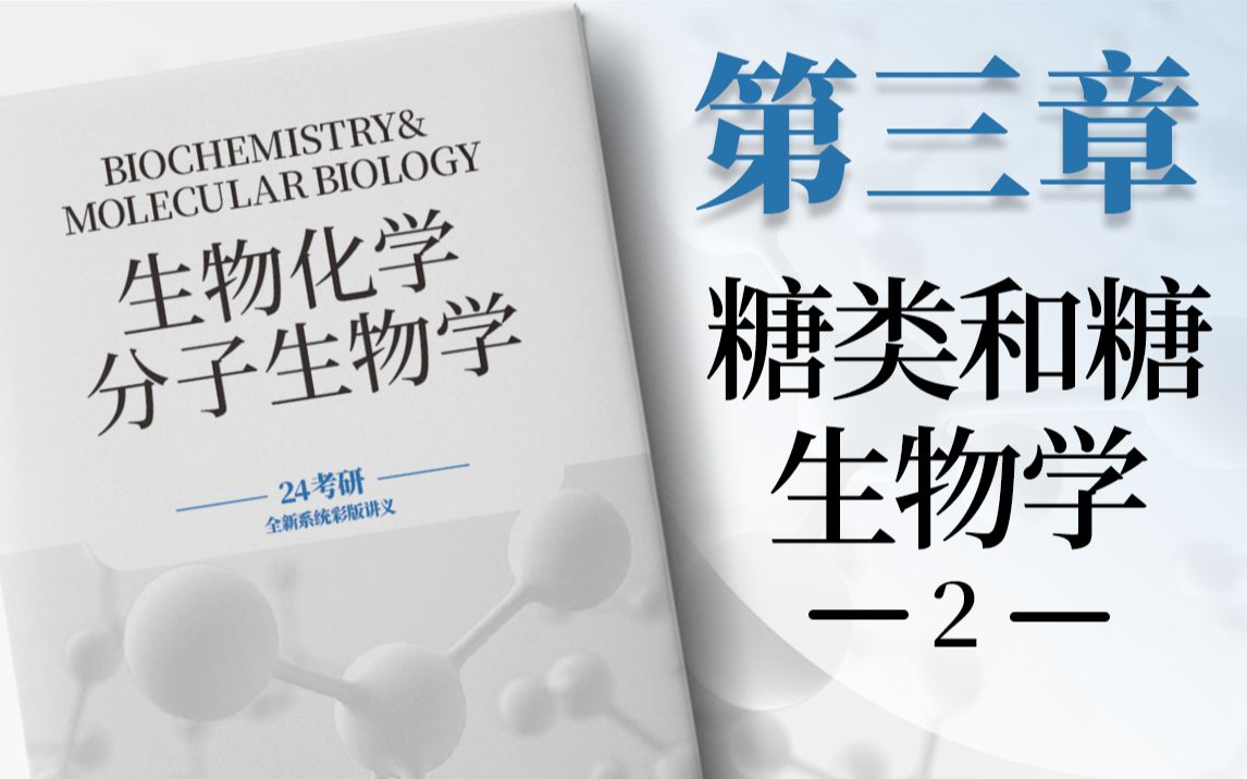 考研生物化学+分子生物学(18)糖类和糖生物学2哔哩哔哩bilibili