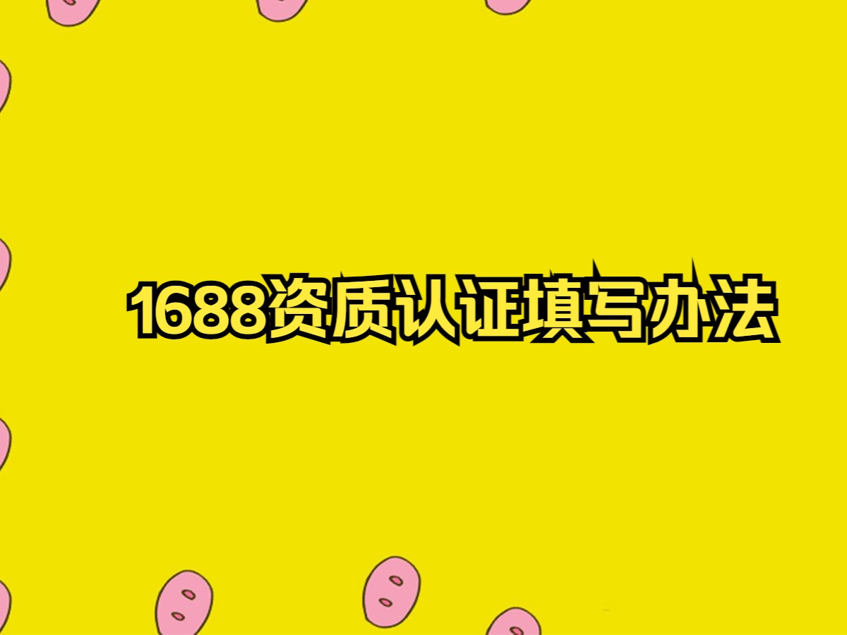 1688资质认证哔哩哔哩bilibili