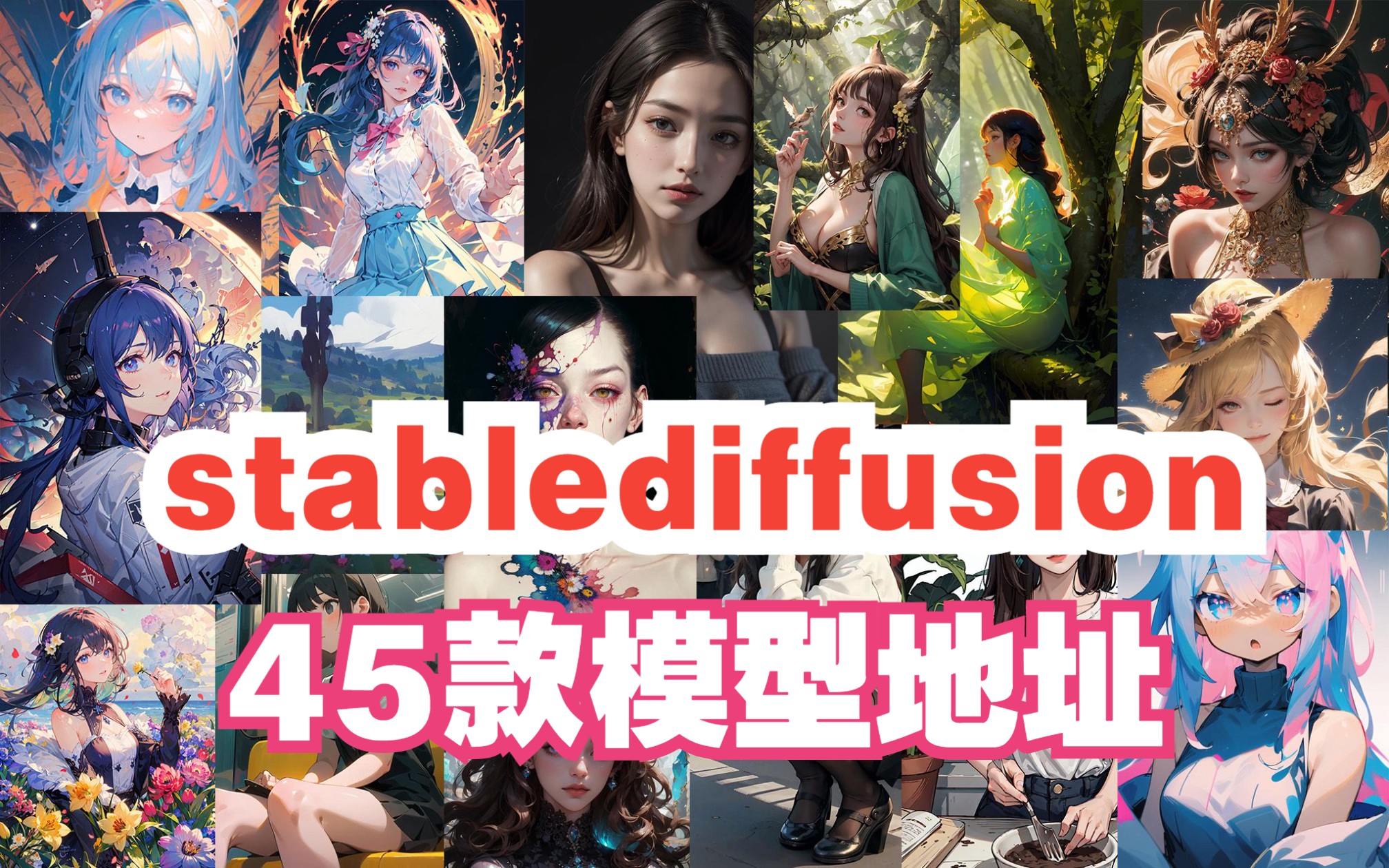 stable diffusion 45款模型地址分享哔哩哔哩bilibili