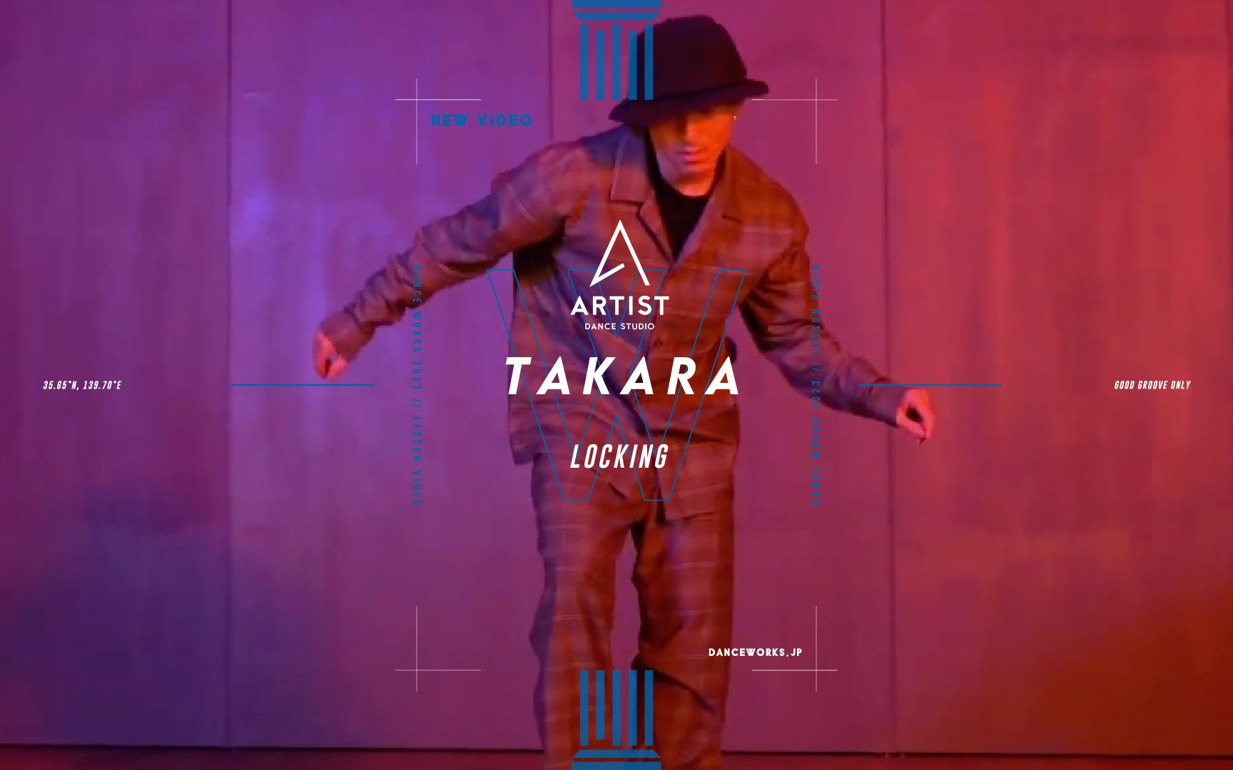 TAKARALOCKING|日本最大网络课ARTIST DANCE▶️LOCKIN界超高颜值TAKARA先生超帅气编排!在ARTIST网站就能学到!太赞!!哔哩哔哩bilibili