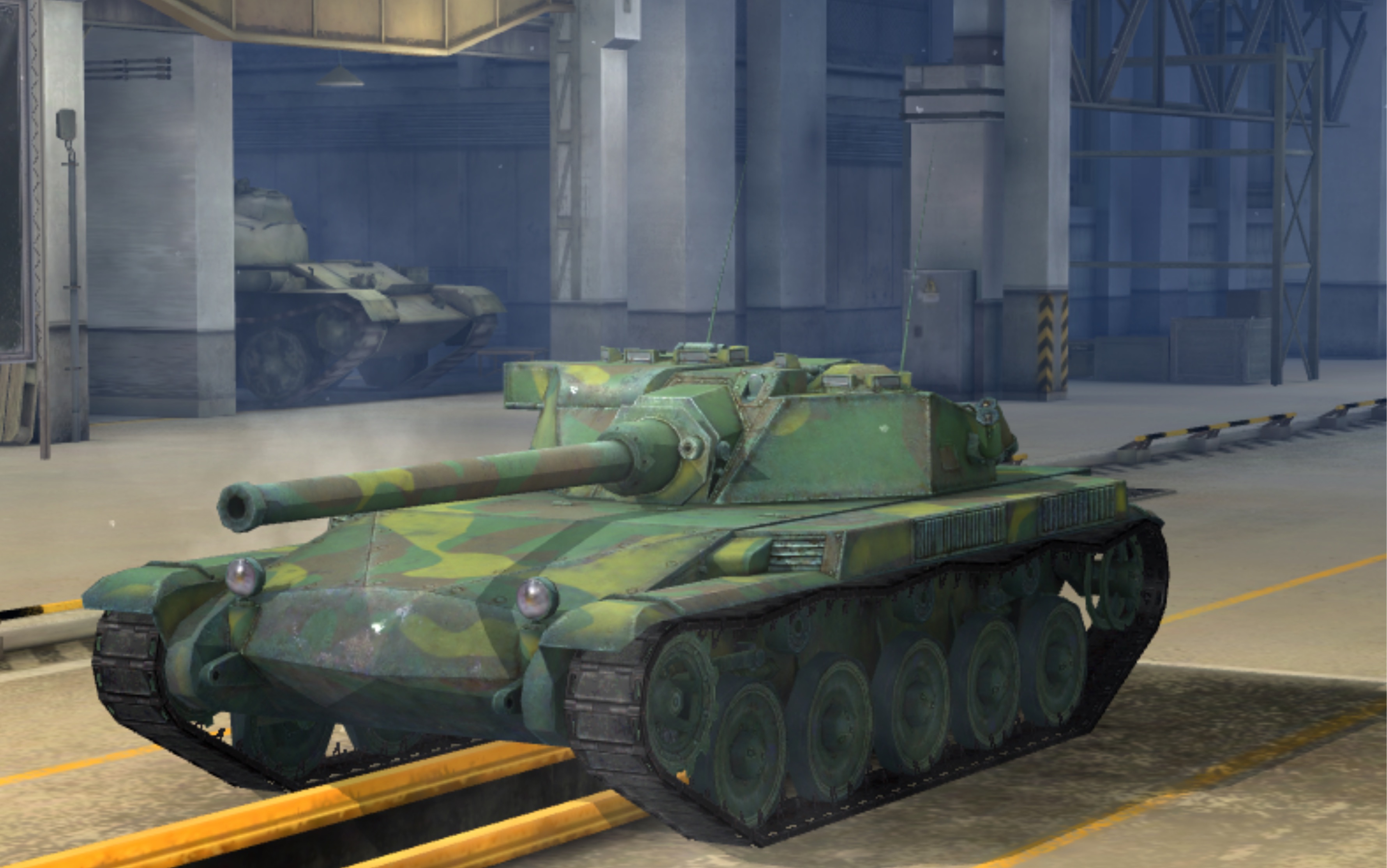 坦克世界闪击战 髪国长棍身上纹,来世还做法鸡人!