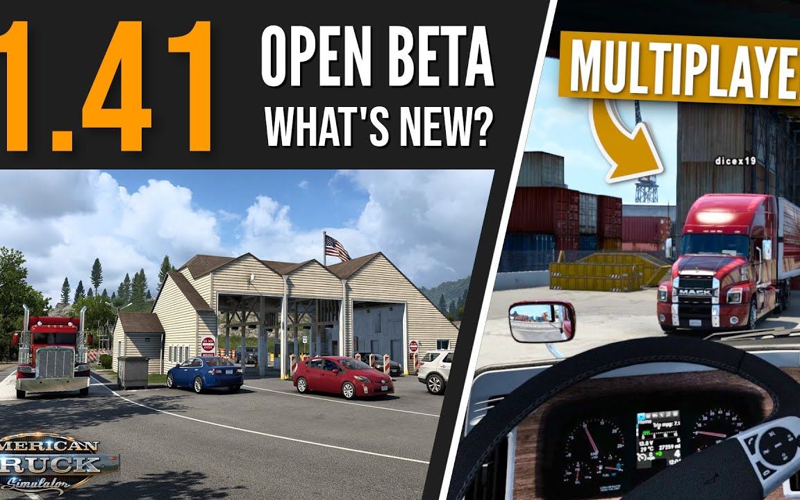 【YouTube】美卡1.41试验性beta测试|ATS—Open Beta 1.41Official Multiplayer哔哩哔哩bilibili