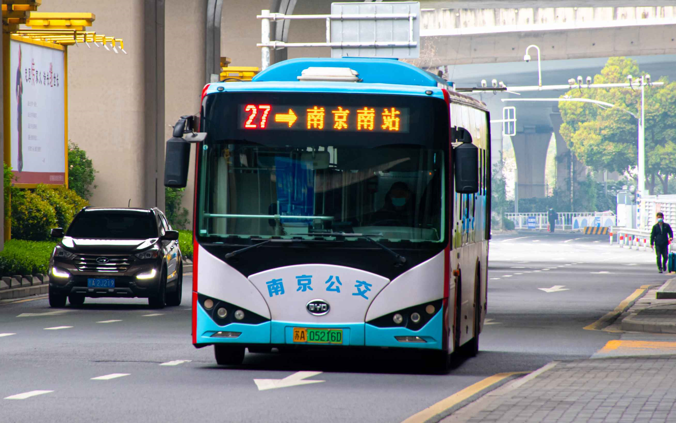 【南京公交】江南公交27路 窨子山→南京南站(区间) 前方展望(pov)