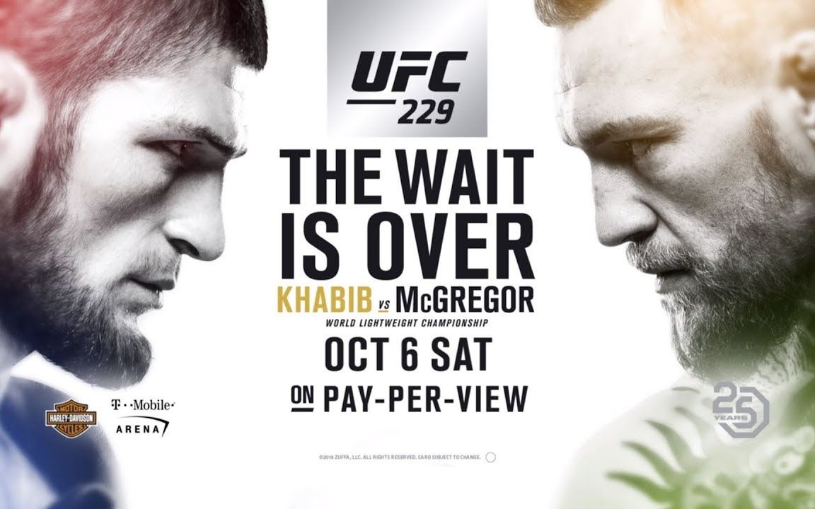 [图]ufc229史无前例，康纳和小鹰赛后冲突多人混战，夜魔飞踢血染赛场