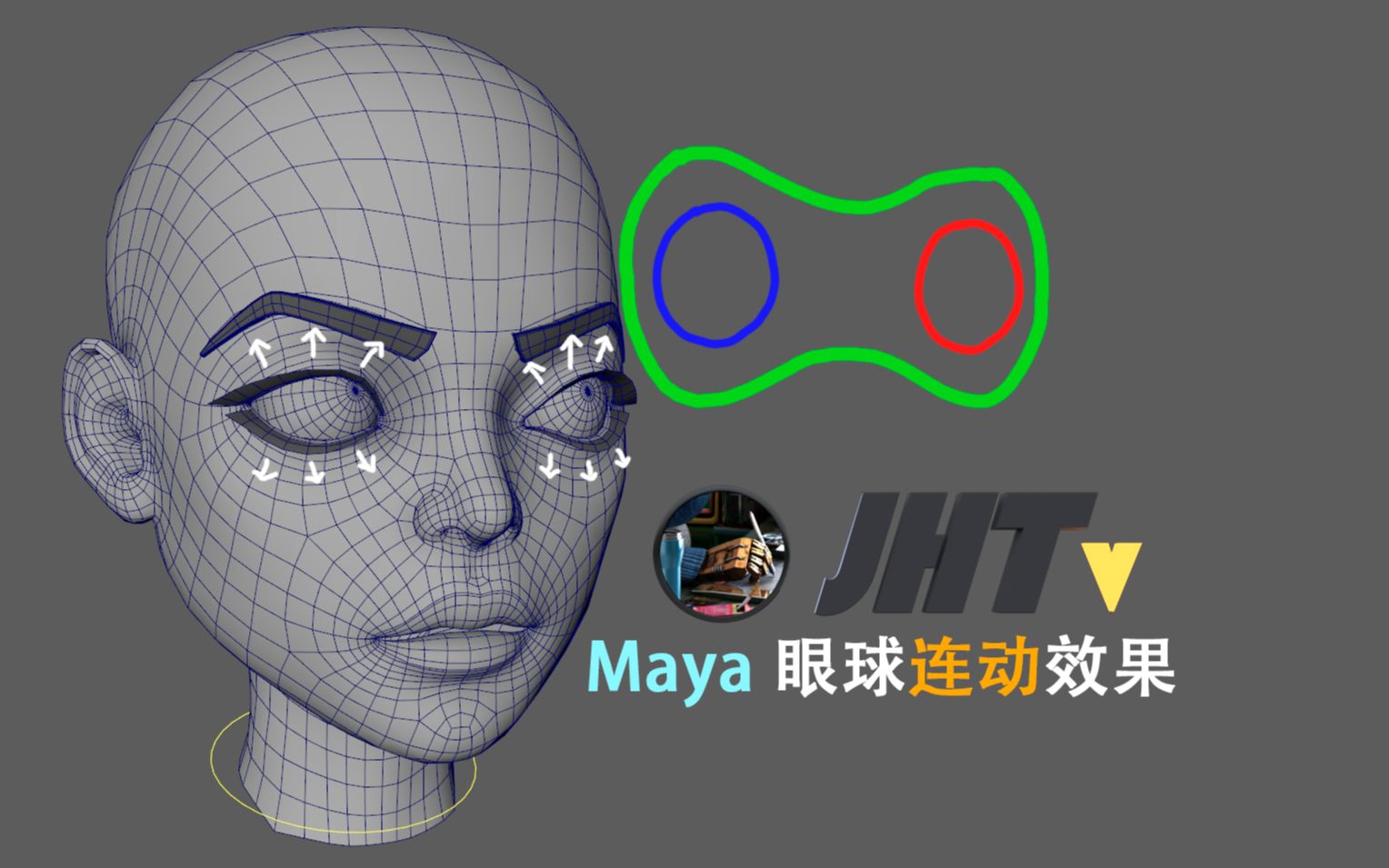 Maya2018表情动画之眼球连动效果哔哩哔哩bilibili