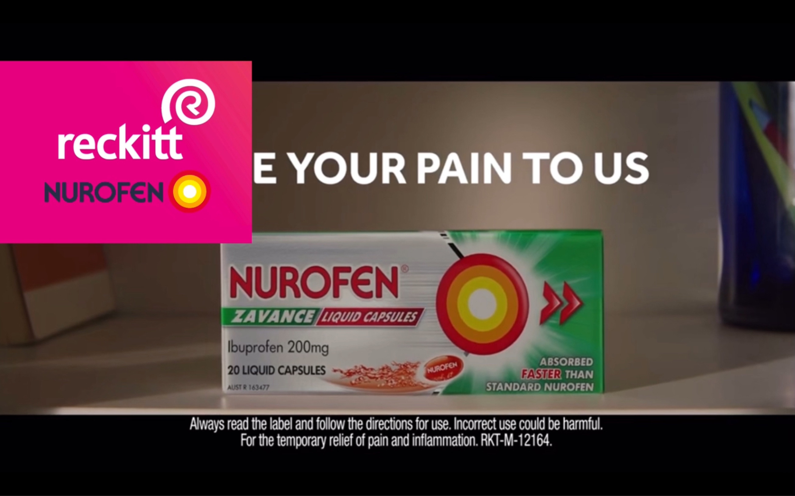 【澳大利亚广告】Nurofen Zavance Liquid Capsules  Leave Your Pain to Us哔哩哔哩bilibili