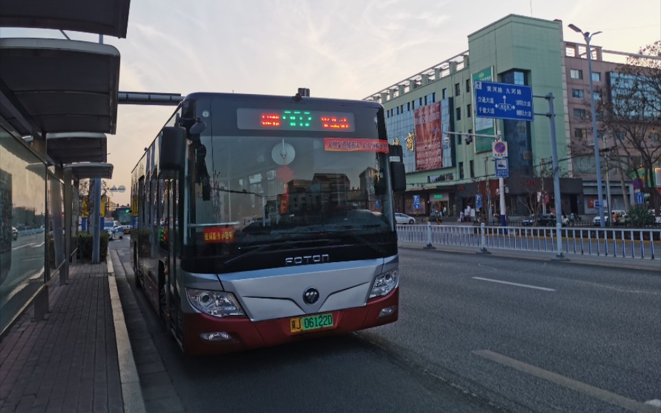 與前車距離過遠滄州公交902路火車站捷地南村口全程原速第一視角前方