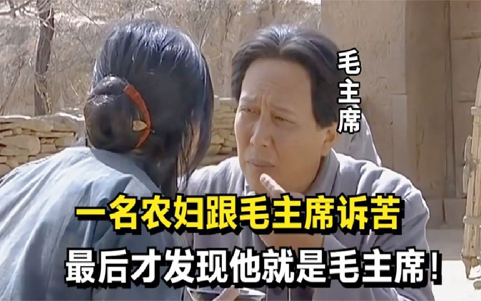 一名农妇跟毛主席诉苦,最后才发现他就是毛主席!哔哩哔哩bilibili