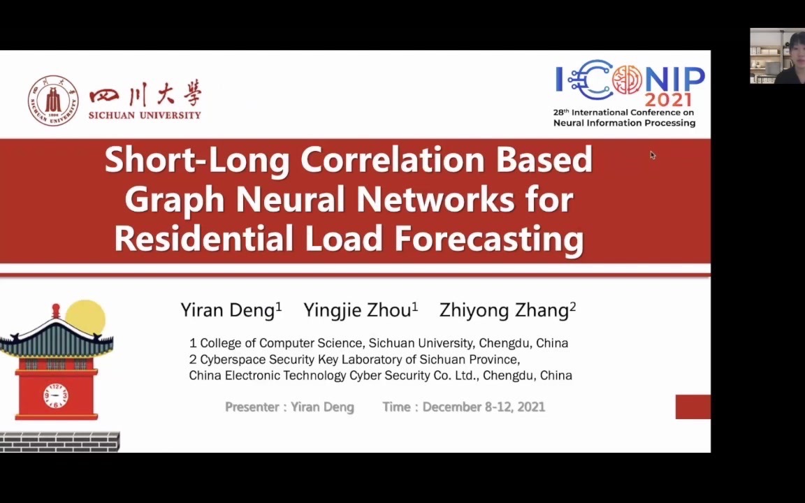 [ICONIP2021]ShortLong Correlation Based GNN for Residential Load Forecasting哔哩哔哩bilibili