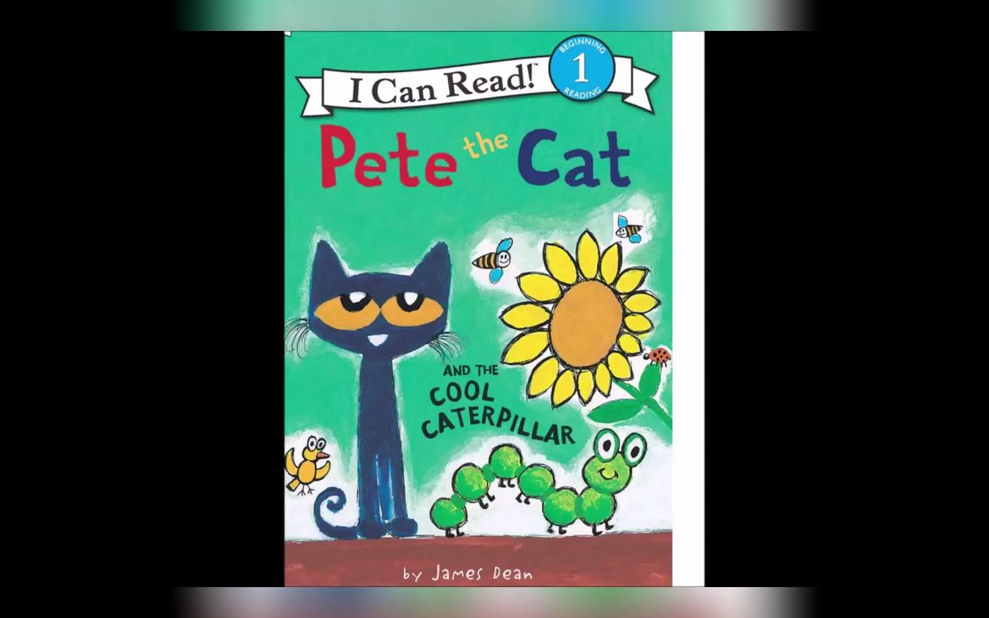 [图]英文绘本Pete the Cat and the Cool Caterpillar皮特猫和好酷的毛毛虫，全英文拓展讲解