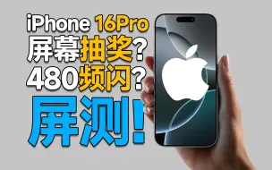 Download Video: iPhone 16 Pro屏幕测试：480Hz低频PWM？1nit？超高亮度？还有什么？