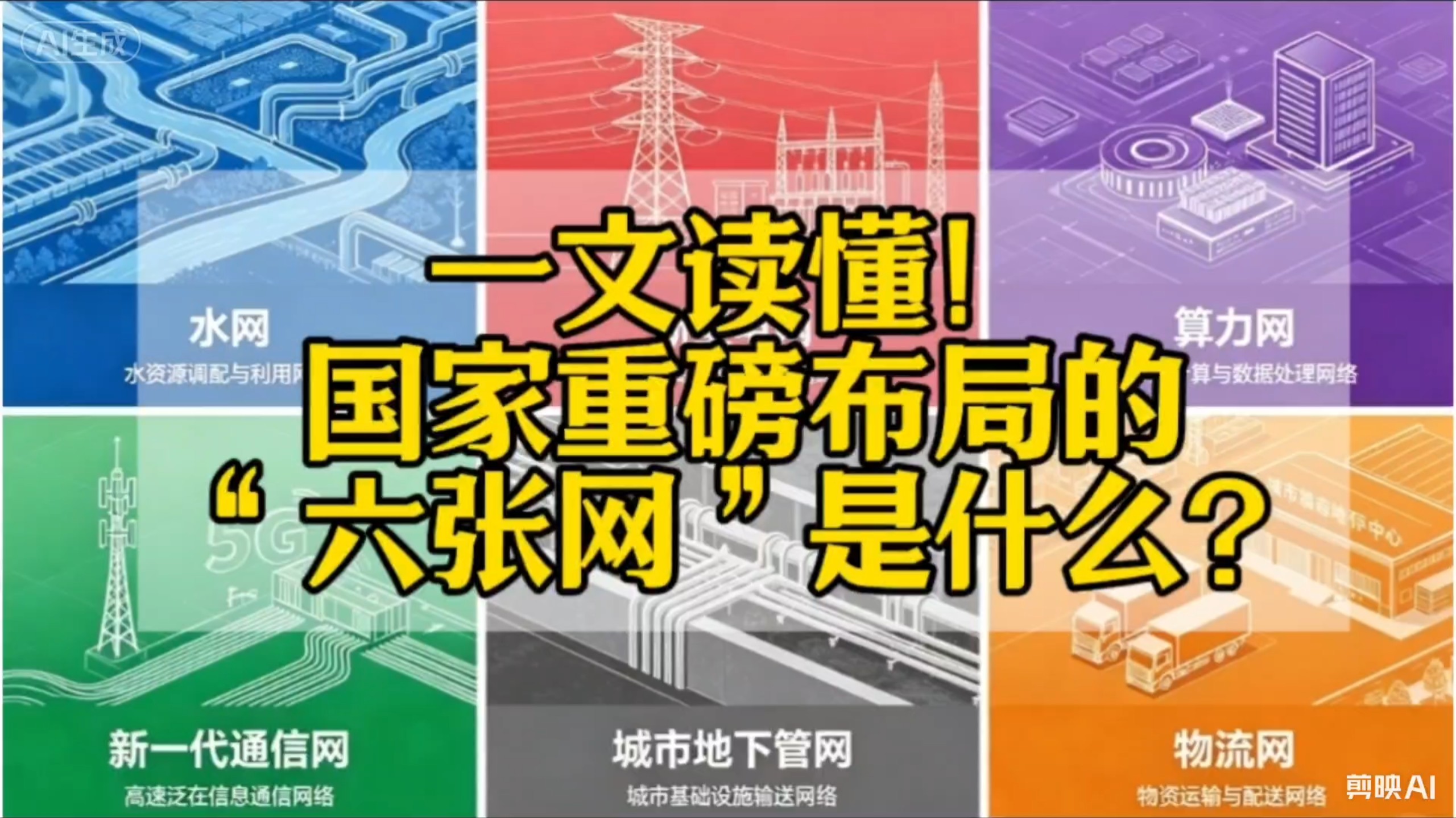 一文读懂！国家重磅布局的“六张网”到底是什么？