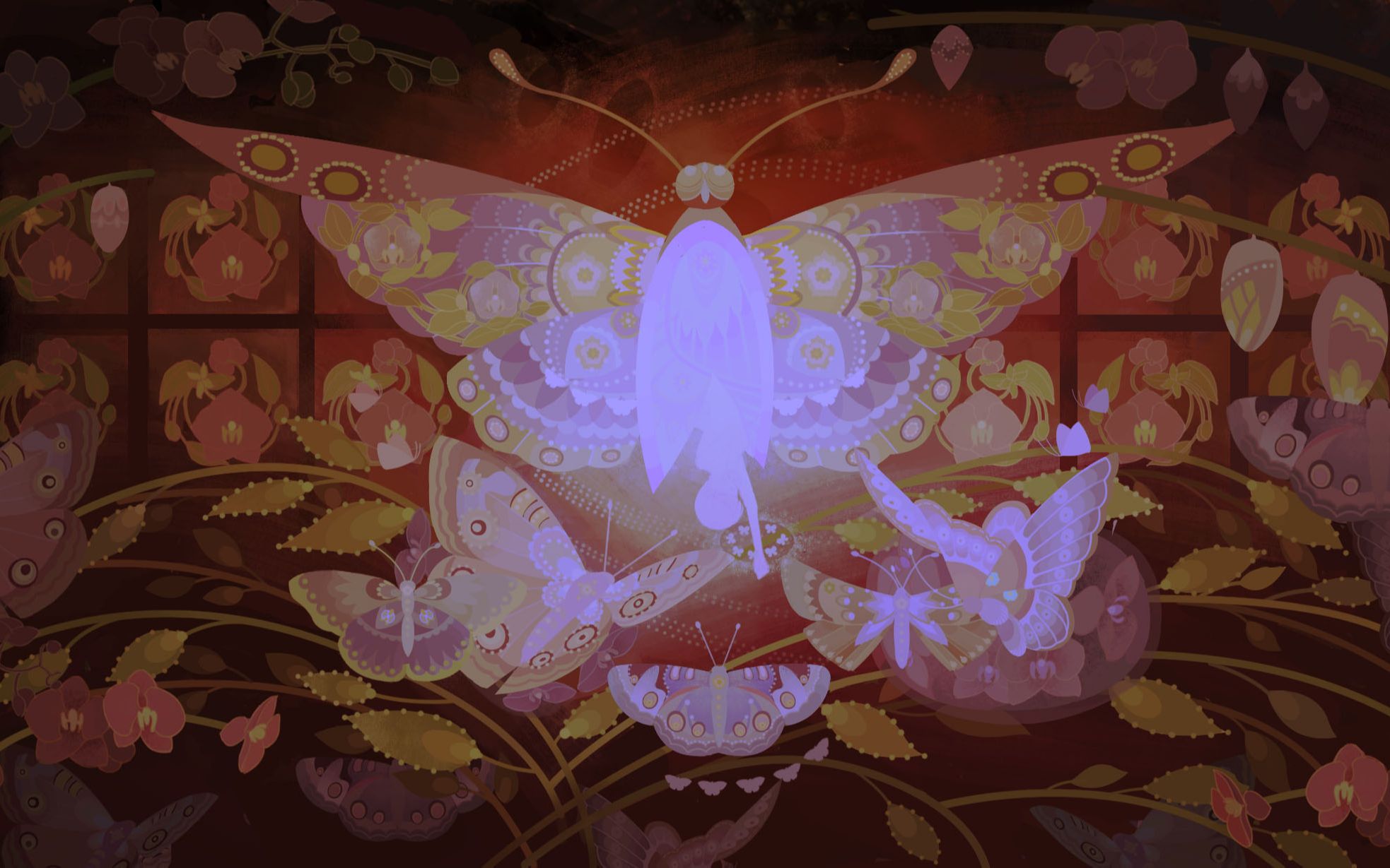 【插画练习】化蝶