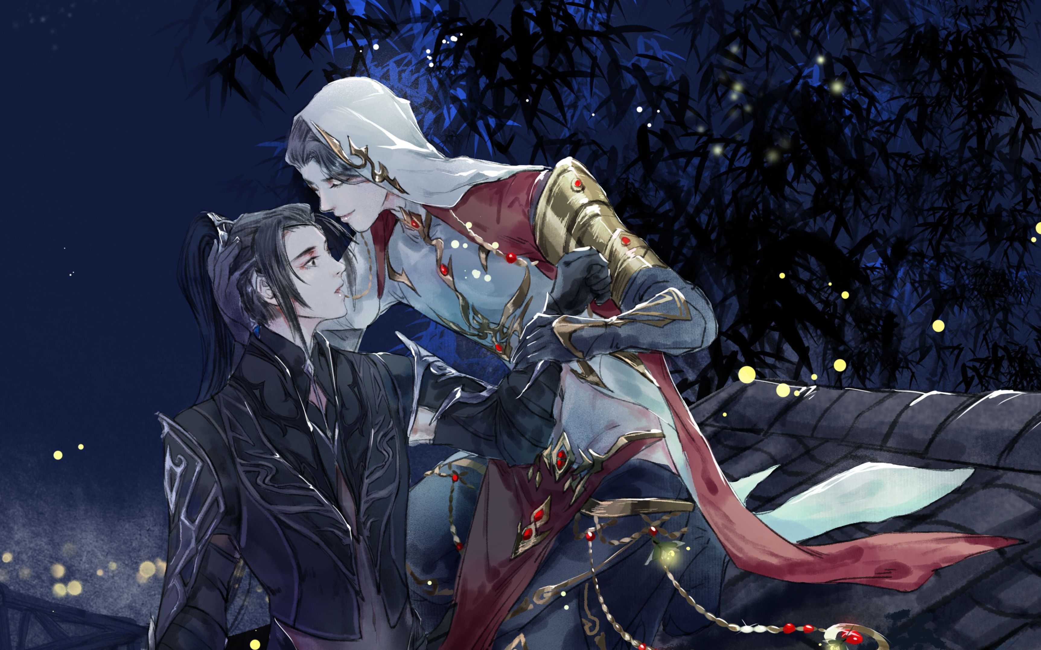 明唐cp插画过程_哔哩哔哩 (゜-゜)つロ 干杯~-bilibili