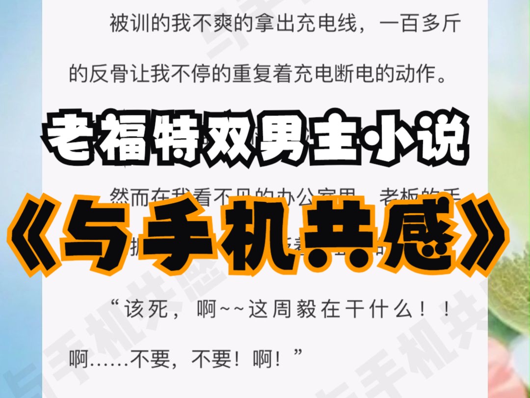 【与手机共感】老福特双男主小说推荐