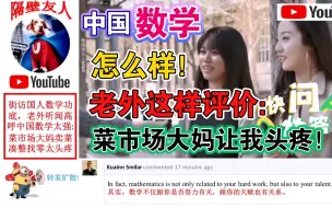 Video herunterladen: 街访中国人数学功底，老外听闻高呼中国数学太强：菜市场大妈卖菜凑整找零逼疯老外！