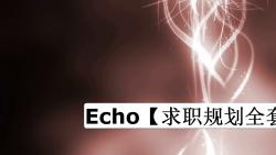 Echo【求职规划全套课】哔哩哔哩bilibili