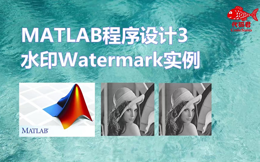 [图]MATLAB程序设计实例3 水印Watermark