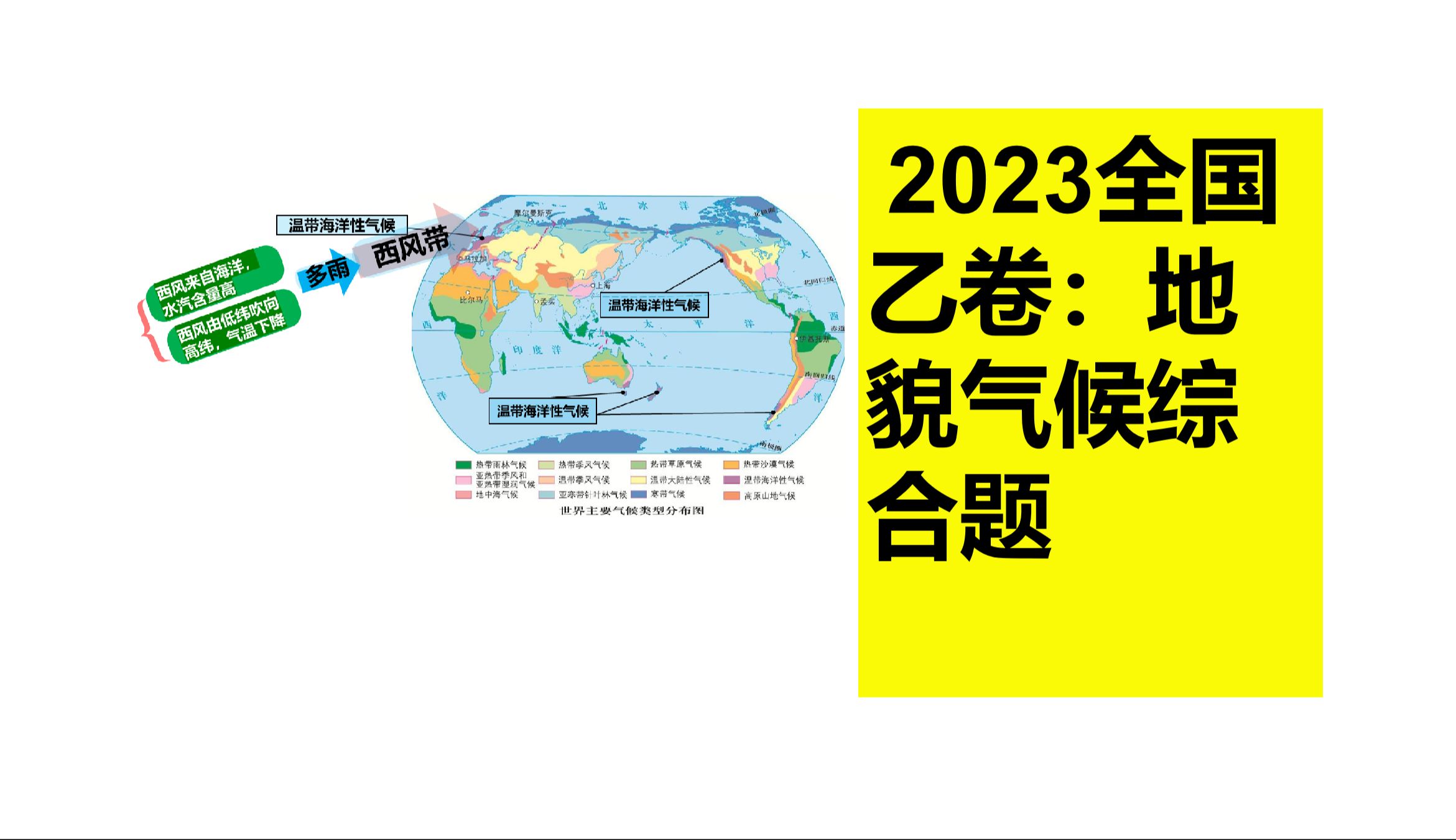 课程10 (索引10)高阶地理真题卷2023全国乙卷节选:地貌气候综合题.快来挑战下吧!哔哩哔哩bilibili