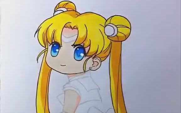 画画 漫画 为了一个天堂的6岁孩子画了她喜欢的水冰月,希望你看得到!