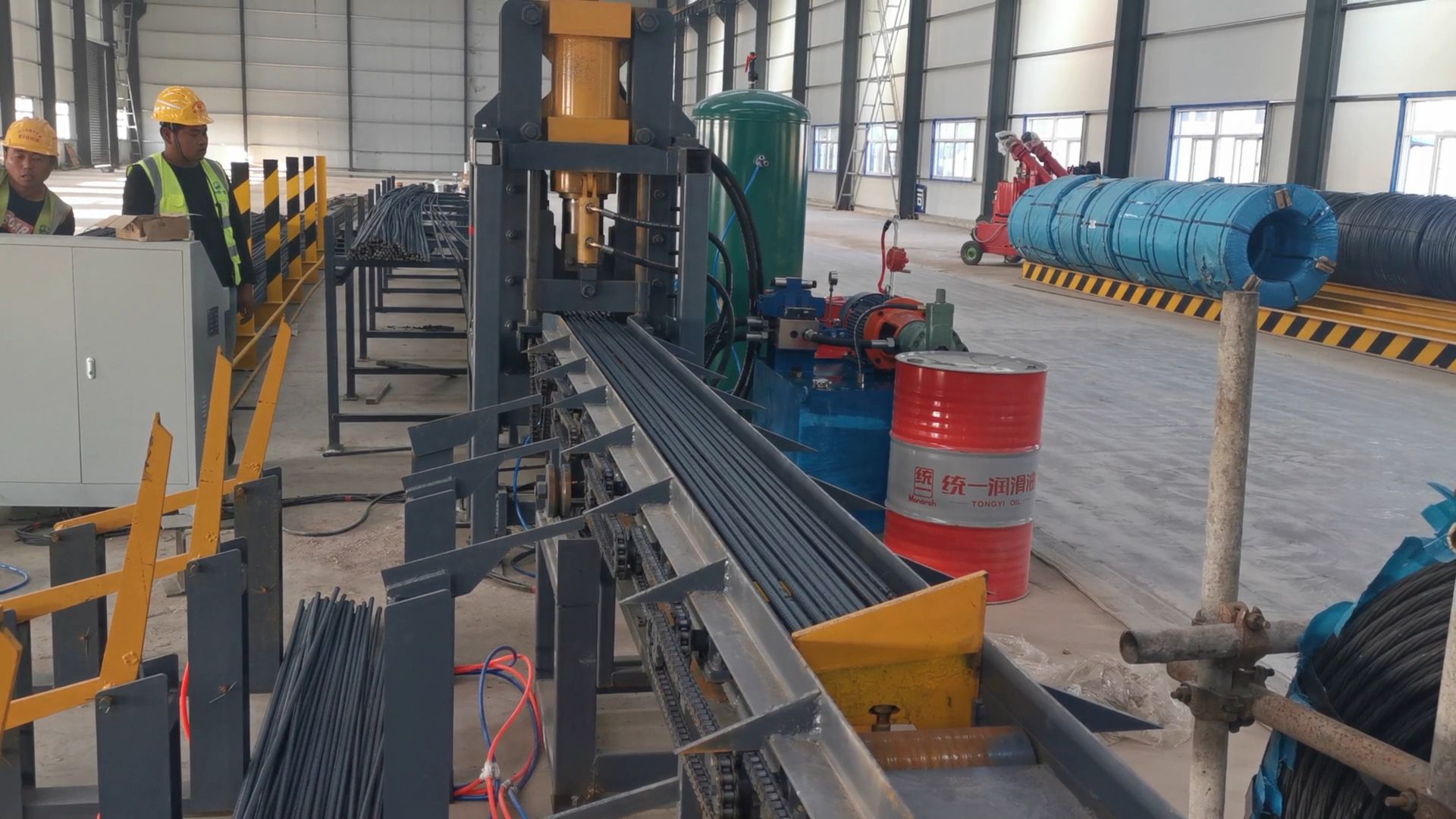 久科棒材钢筋剪切生产线调试完成!