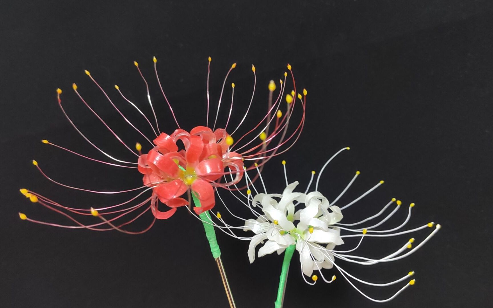 热缩片彼岸花发簪制作过程,简单易学_哔哩哔哩 (゜-゜)つロ 干杯