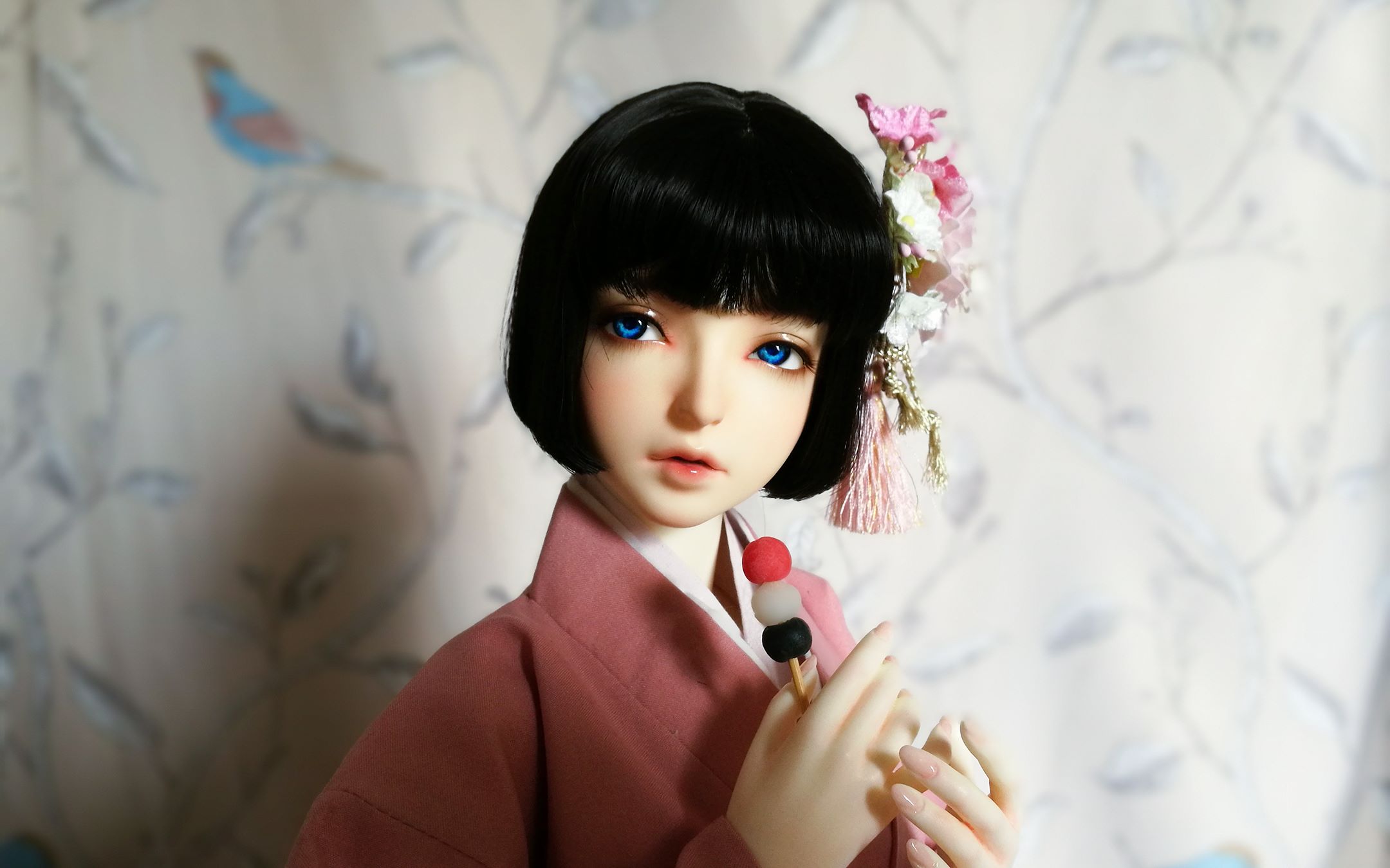【bjd】三分和服开箱!人形恐惧预警,娃娃换装全记录～跟着娃娃一起享