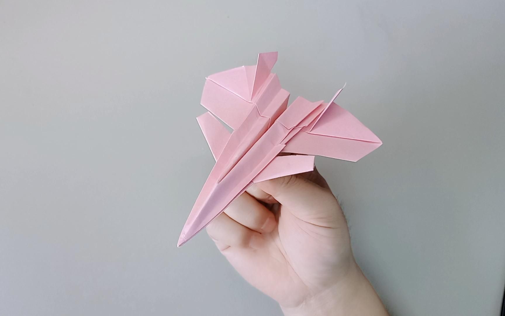 歼20仿真折纸飞机,这应该是全网最像的纸飞机