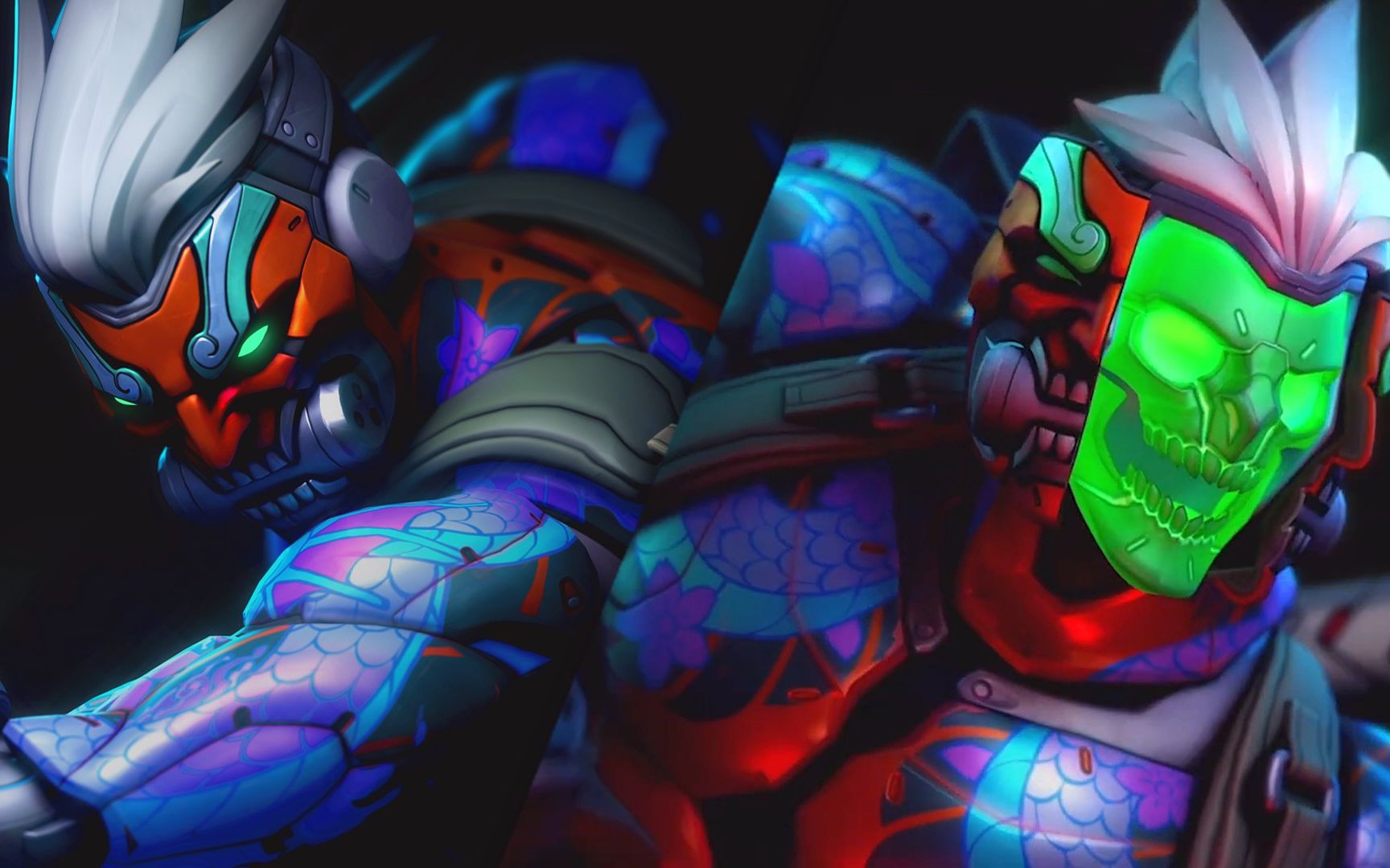 来欣赏某温斯顿玩家换上赛博恶灵皮肤后的猿式拔刀吧(*75▽75*)