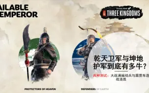 Download Video: 【全面战争：三国】兵种测试：乾天卫军与坤地护军到底有多牛？