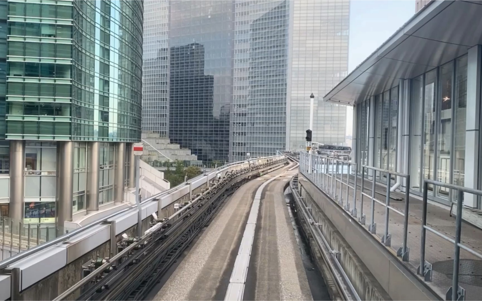 日本东京新桥丰洲轻轨全程延时摄影