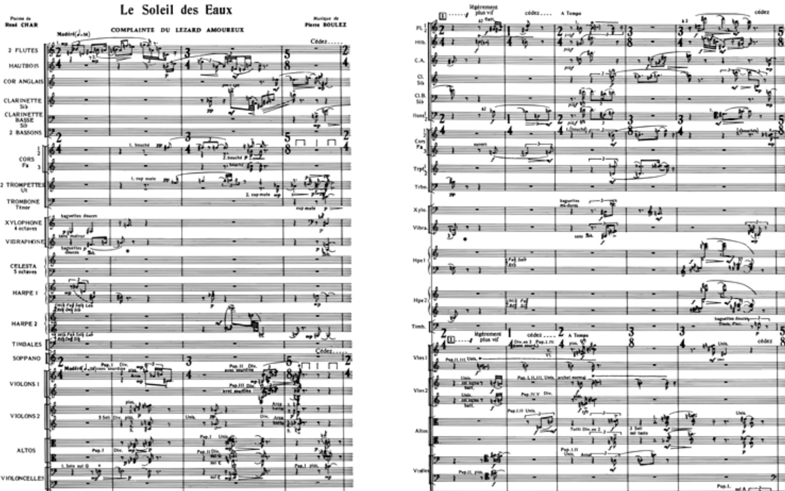 [图]Pierre Boulez - Le Soleil des Eaux (1965) (with score)