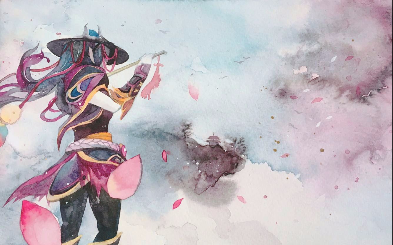 【创意工坊作品】Dota2 水彩彩铅手绘画展哔哩哔哩bilibili