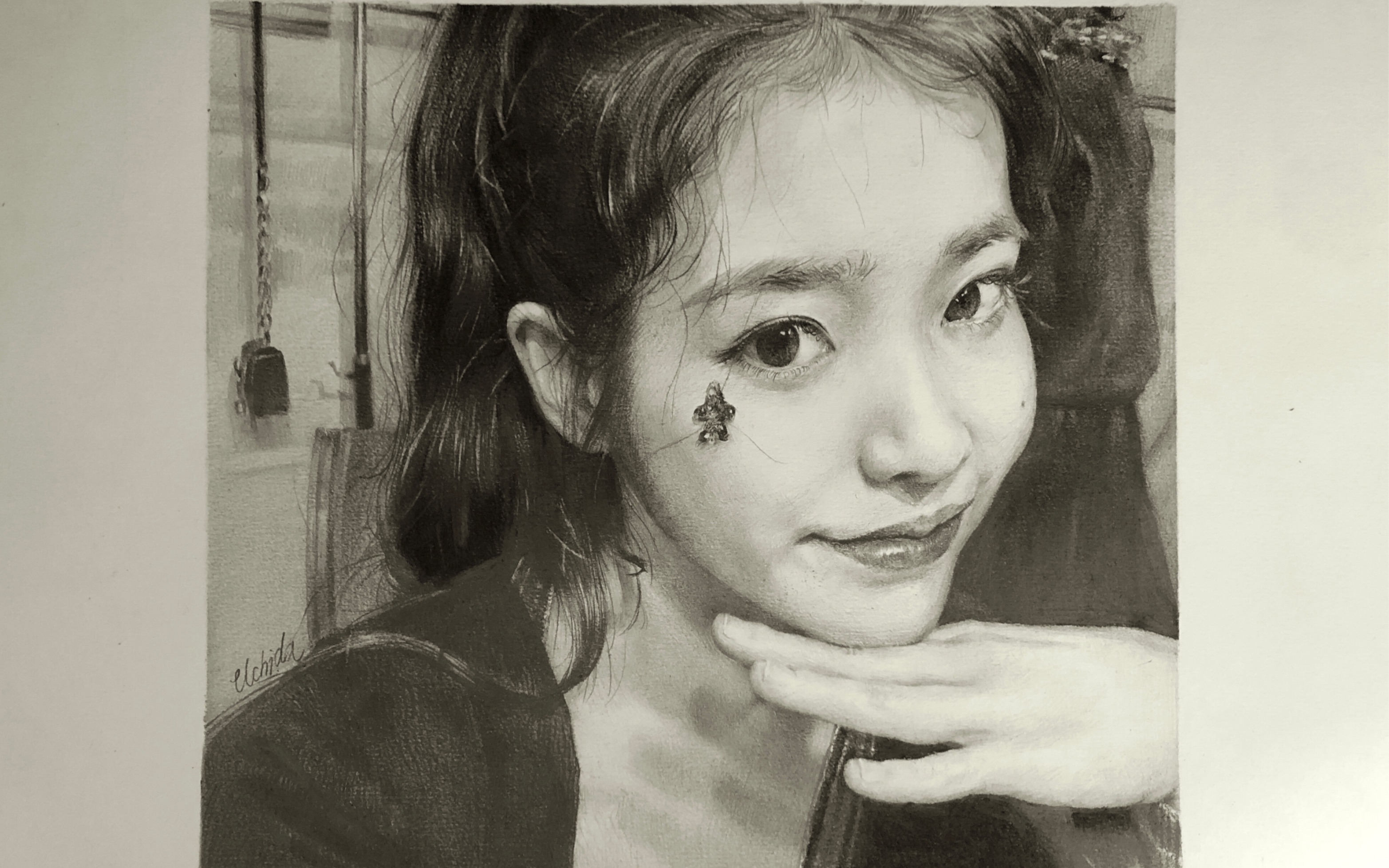 活动作品铅笔iu李知恩