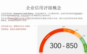 Download Video: 企业信用评级概念-评级指标和方法论