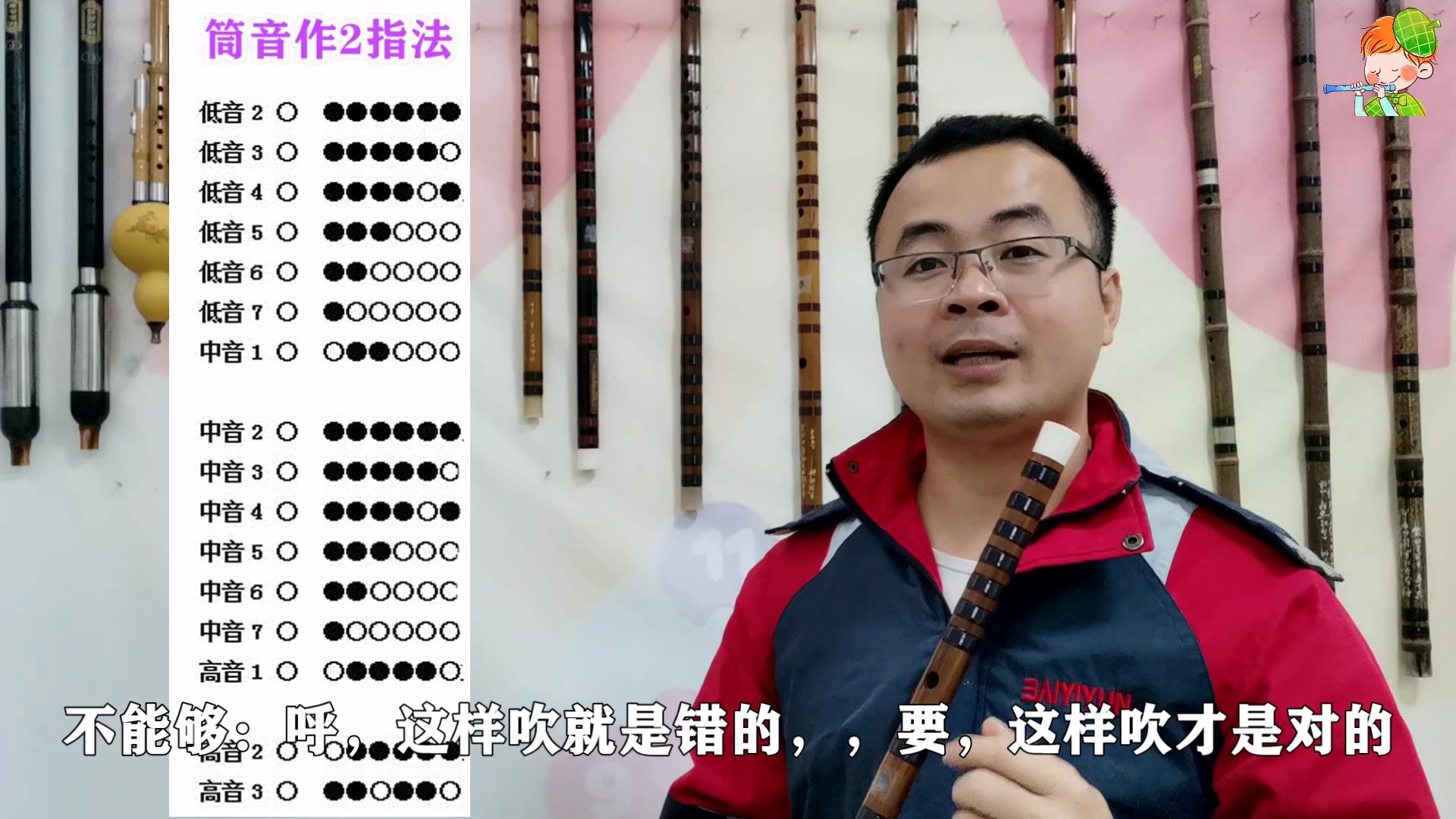 笛子筒音作2指法教学,全部音阶示范,初学快速入门必学内容_哔哩哔哩
