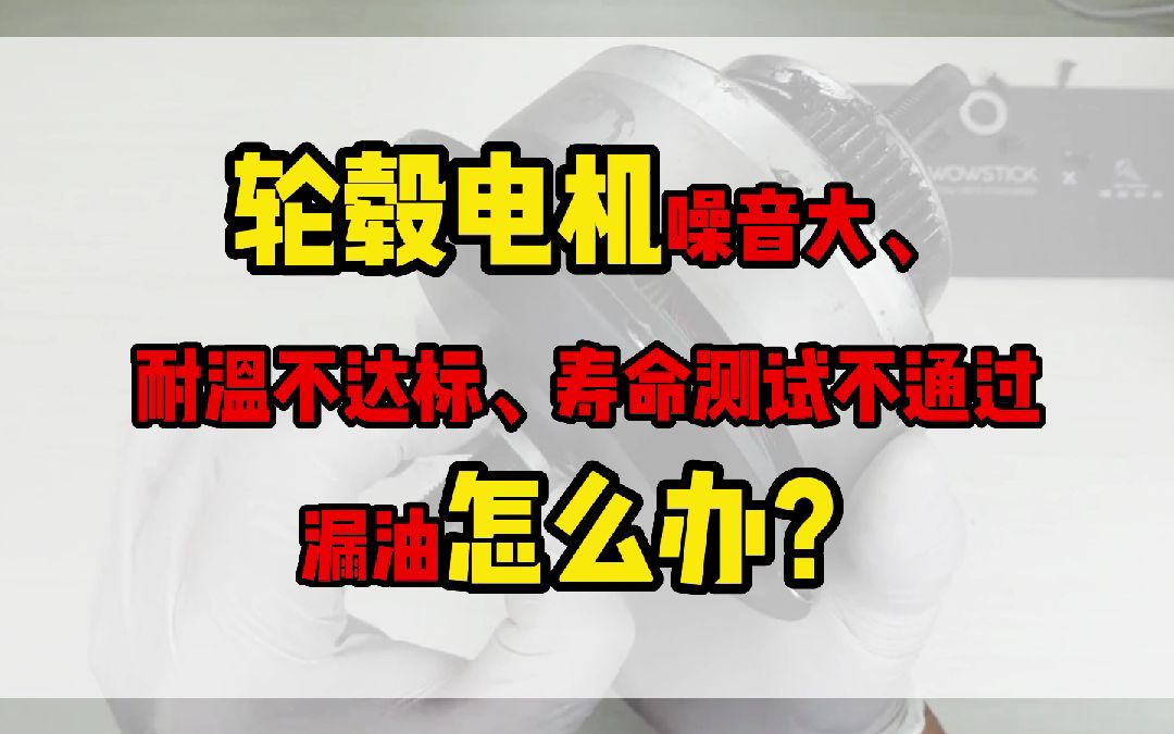 轮毂电机噪音,耐温,甩油等问题怎么办?