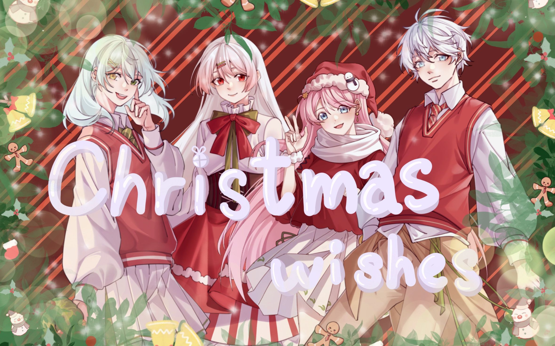 【梦井白螺】圣诞了,来许个愿嘛? 豪华和声完美还原SnowMan⛄ Christmas Wishes(原创pv付)哔哩哔哩bilibili