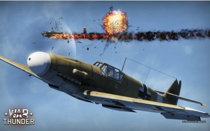 warthunder战争雷霆全真模式bf109格斗