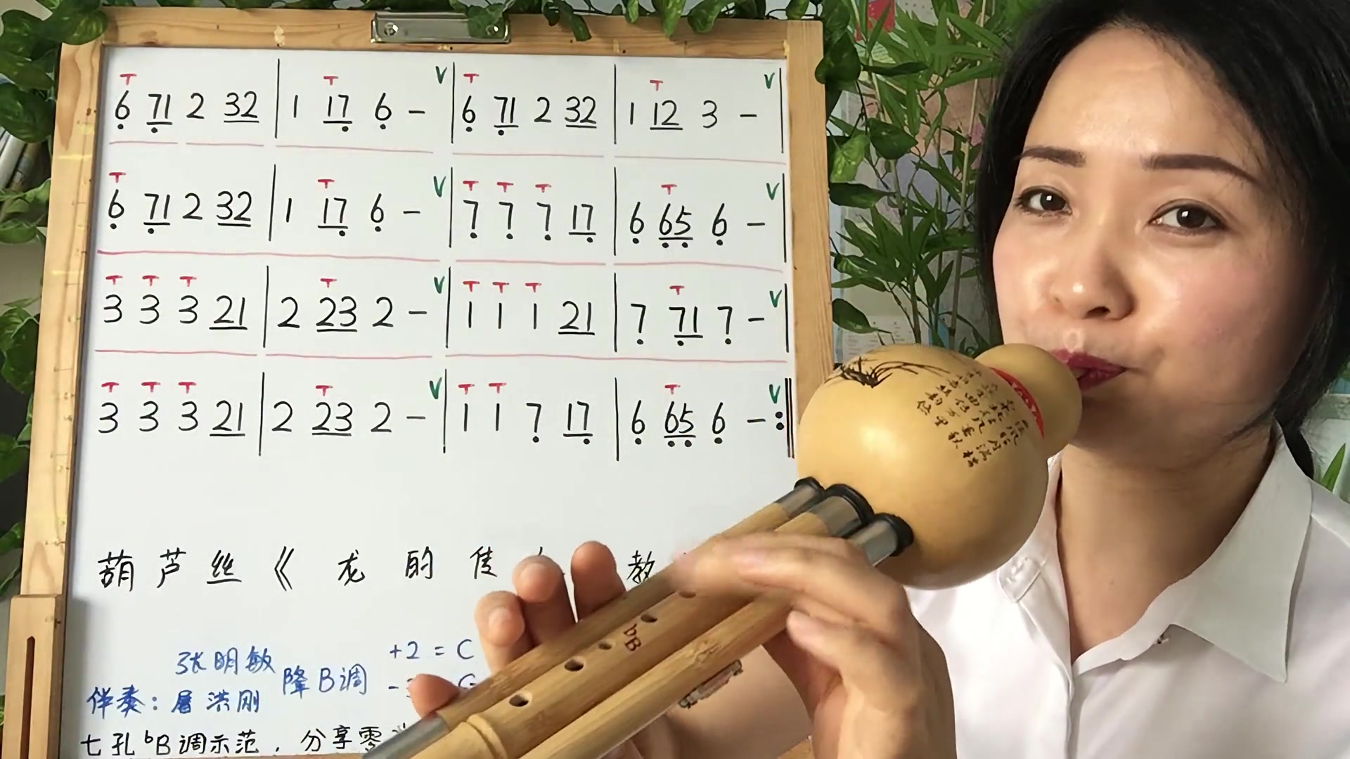 龙的传人七孔葫芦丝教学第三课指法详解民族乐器音乐文化葫芦丝教